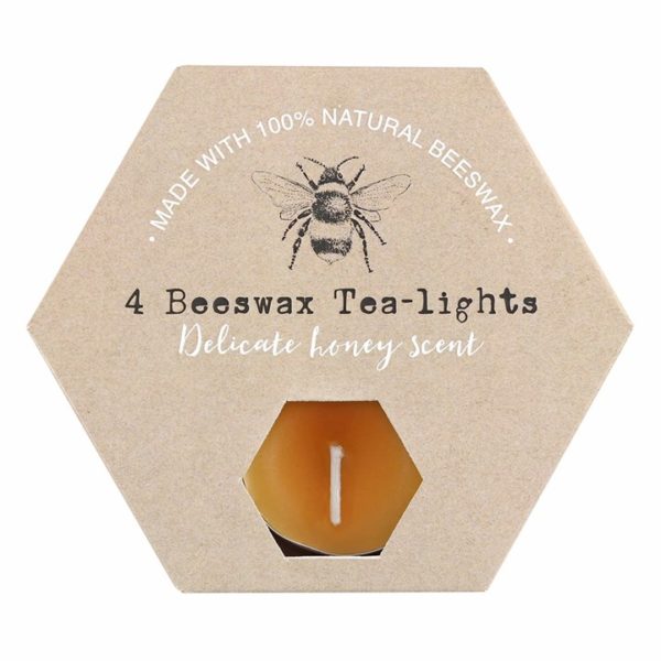 Box of 4 Beeswax Tealights
